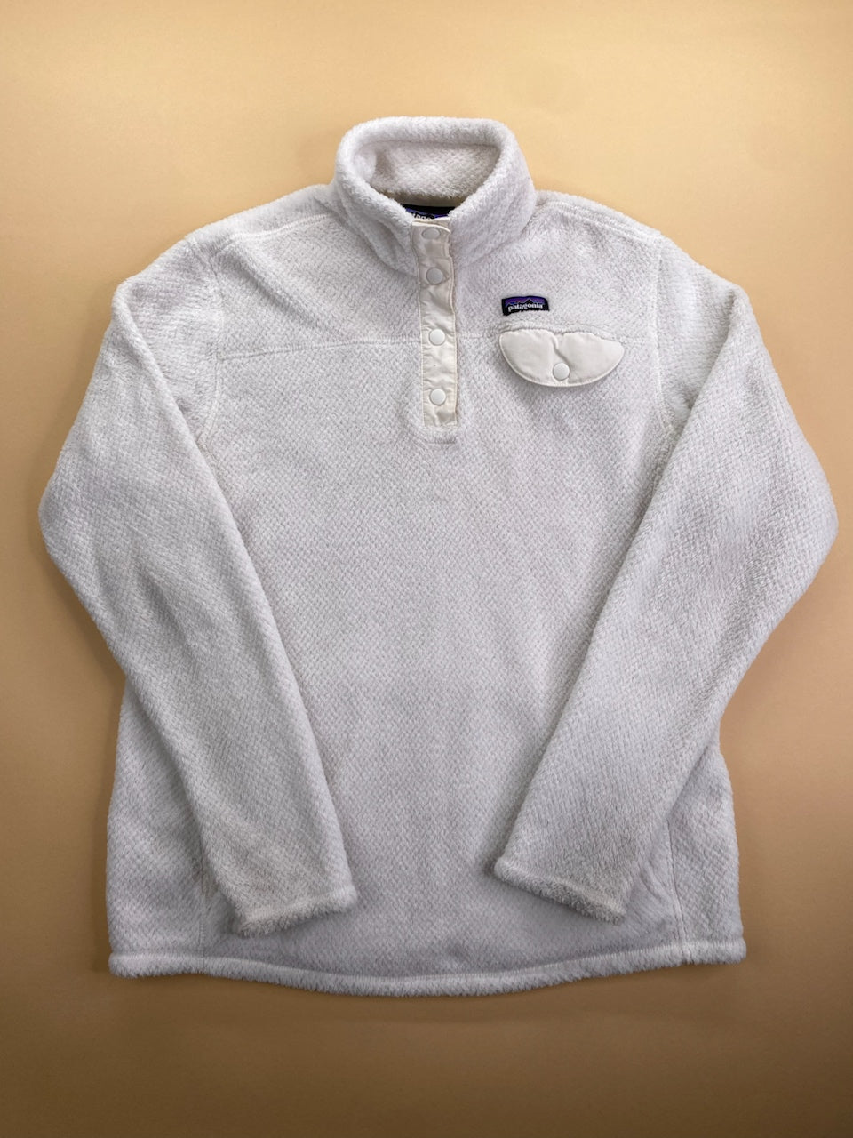 Polaire Patagonia Snap-T blanc – Homme S, vue de face