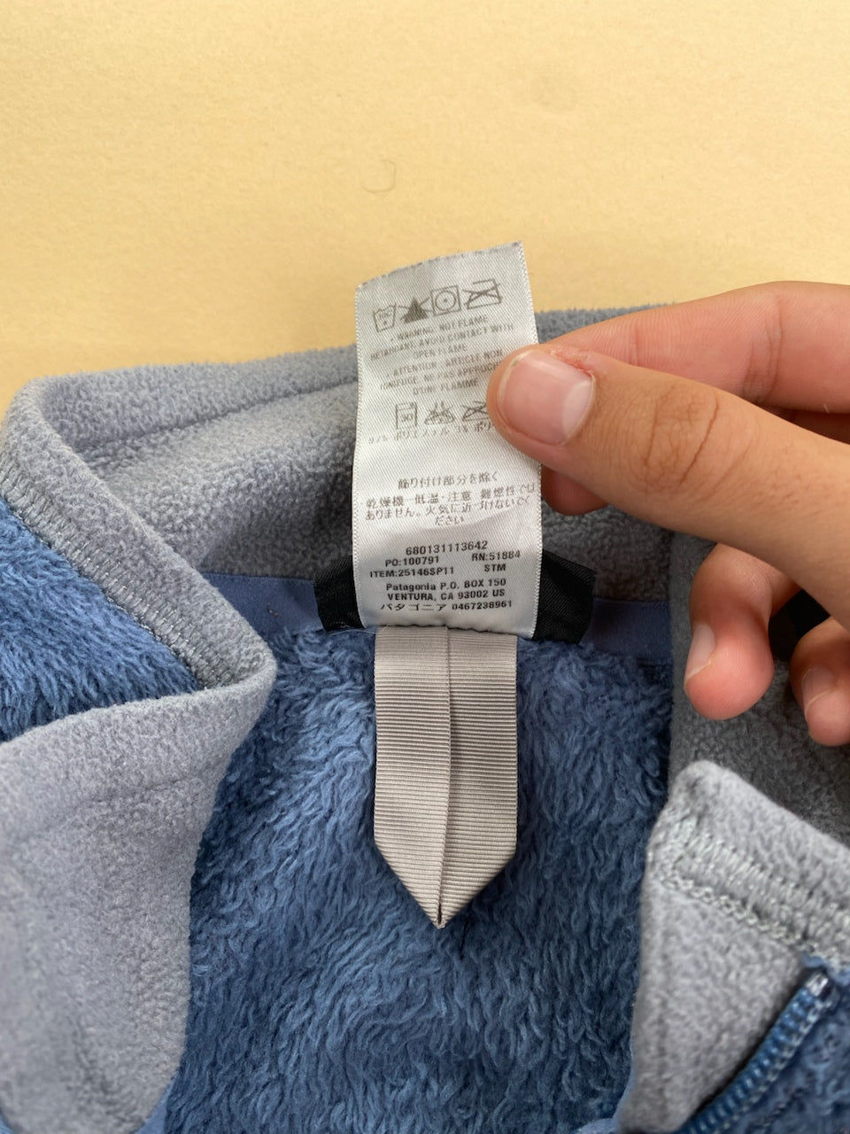 Polaire Patagonia bleu et gris – Femme L, photo 7