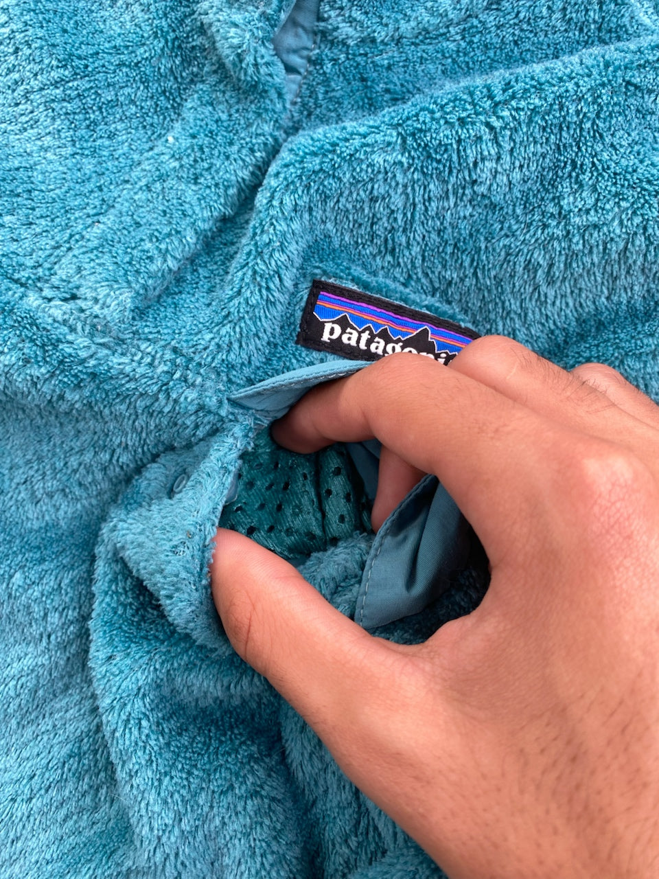 Polaire Patagonia Snap-T vert et turquoise – Homme XS, photo 5