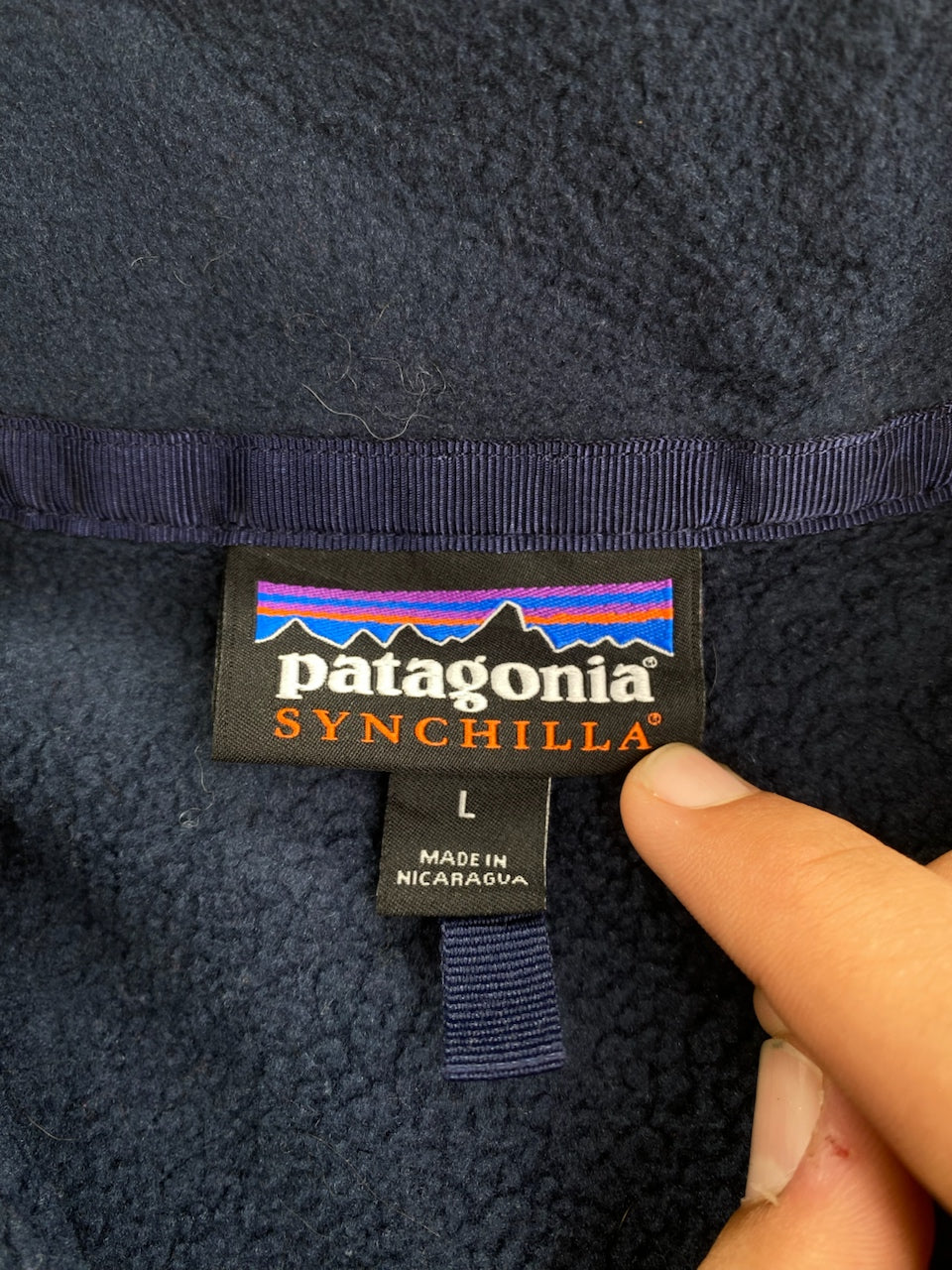 Polaire Patagonia Synchilla bleu marine – Homme L, photo 9