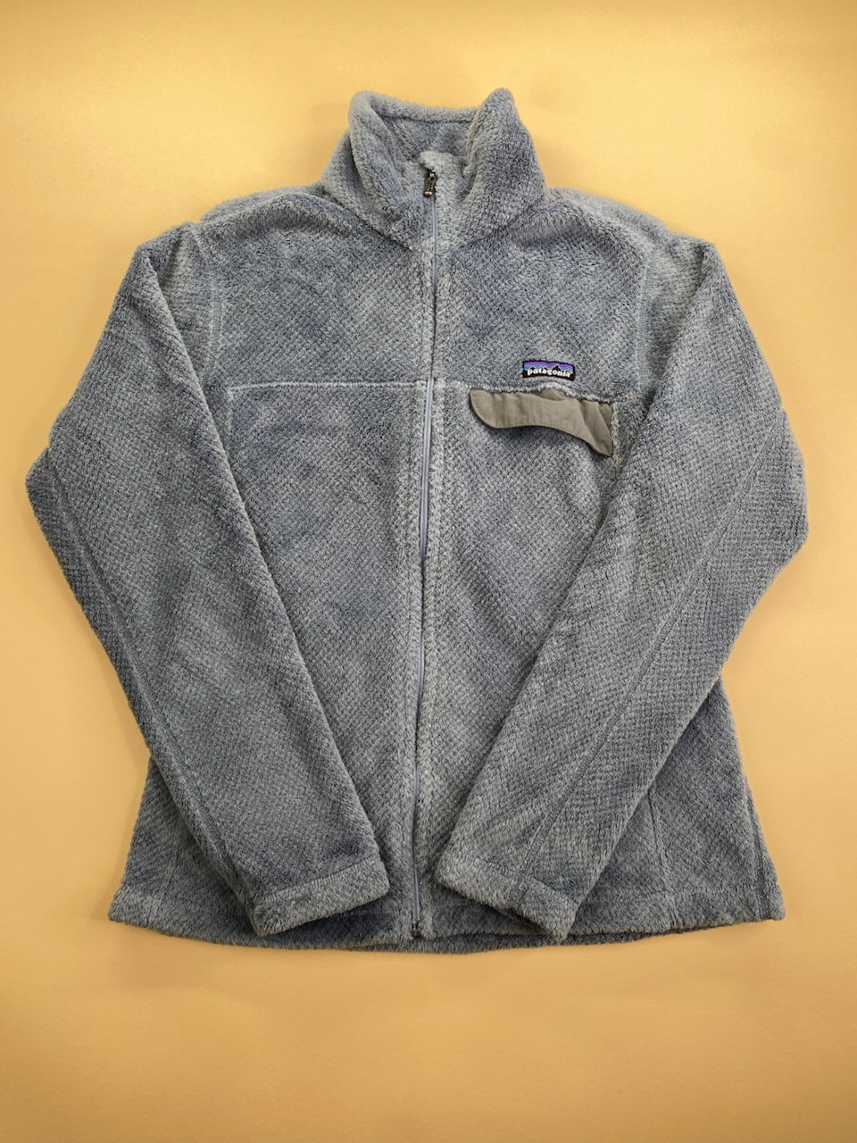 Polaire Patagonia gris et bleu – Femme M, vue de face