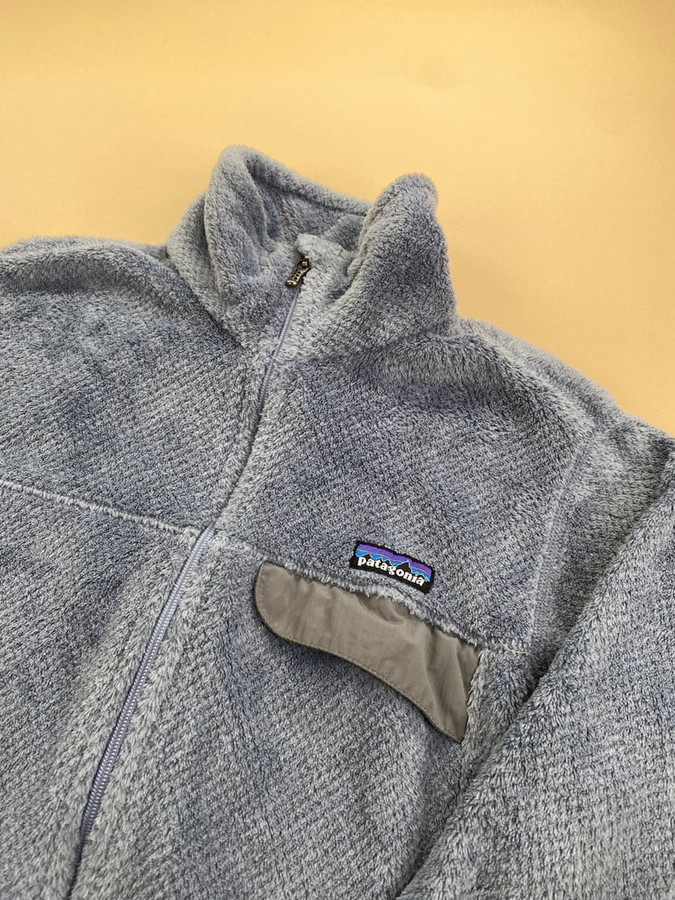 Polaire Patagonia gris et bleu – Femme M, photo 3