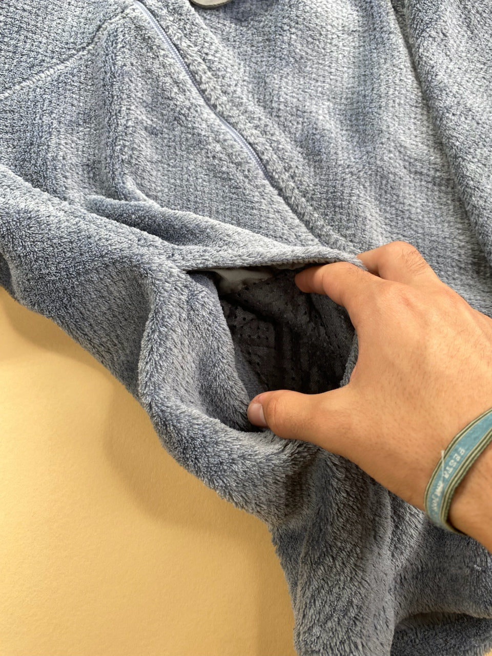 Polaire Patagonia gris et bleu – Femme M, photo 6