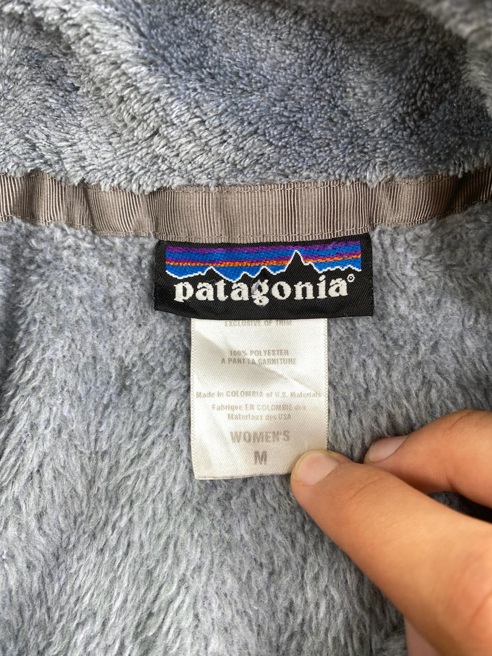 Polaire Patagonia gris et bleu – Femme M, photo 9