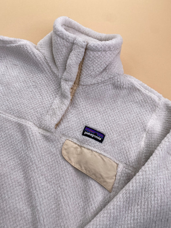 Polaire Patagonia Snap-T blanc cassé et beige – Femme S, photo 3