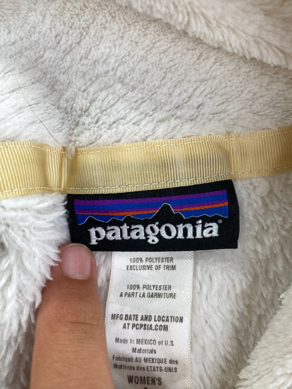 Polaire Patagonia Snap-T blanc cassé et beige – Femme S, photo 9