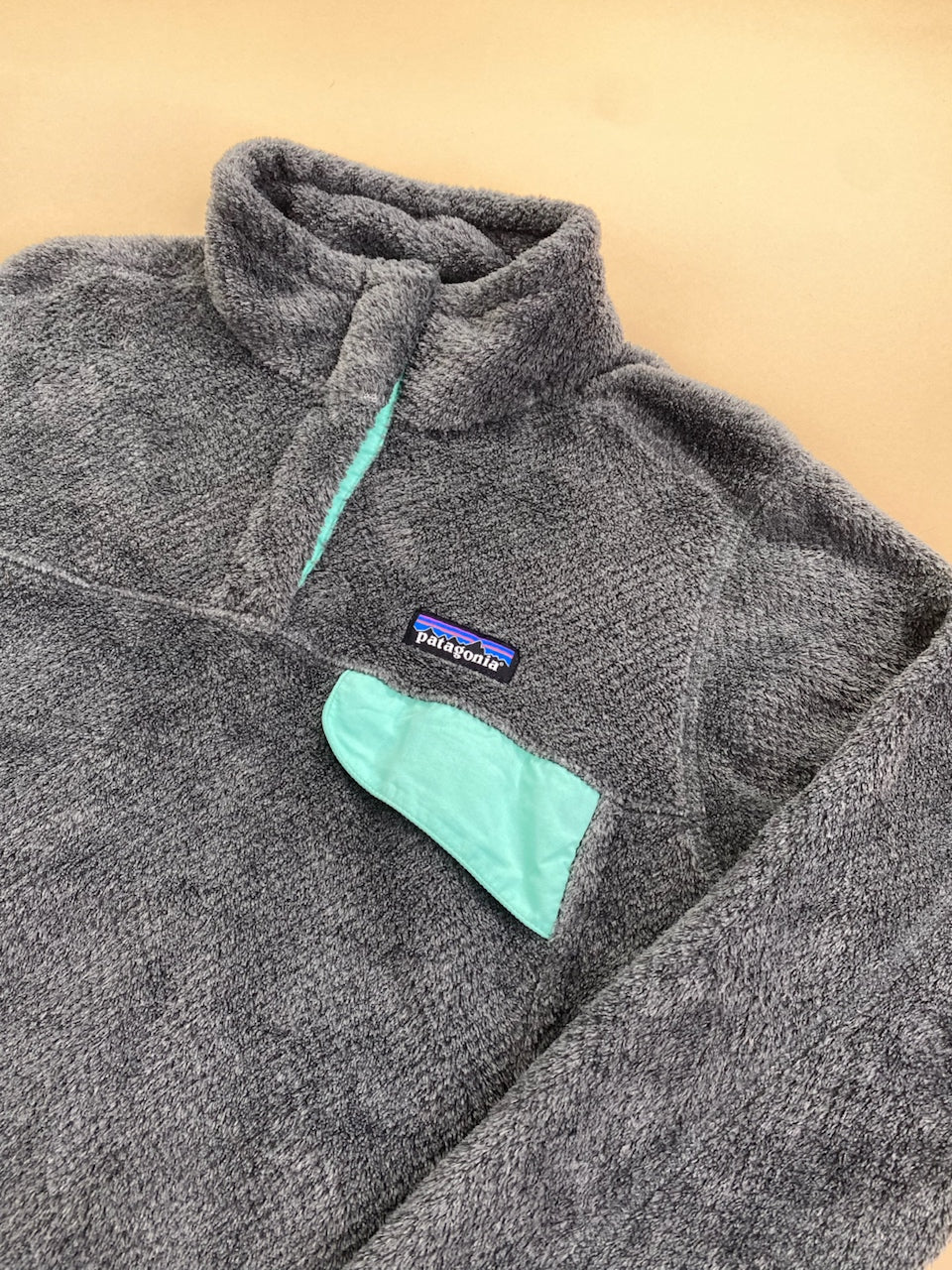 Polaire Patagonia Snap-T gris et turquoise – Homme M, photo 3