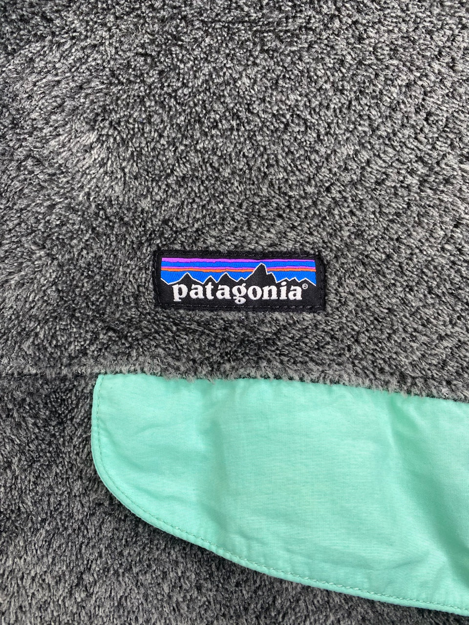 Polaire Patagonia Snap-T gris et turquoise – Homme M, photo 4