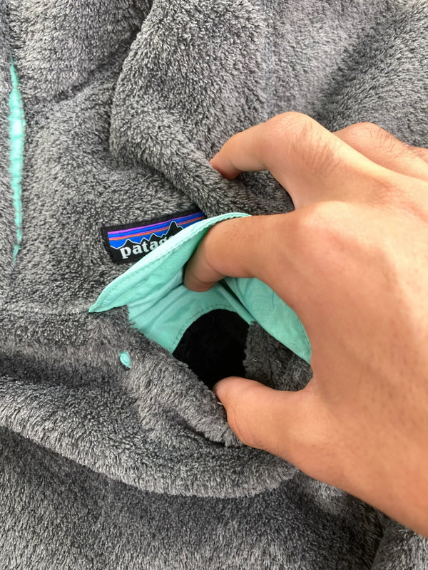 Polaire Patagonia Snap-T gris et turquoise – Homme M, photo 5