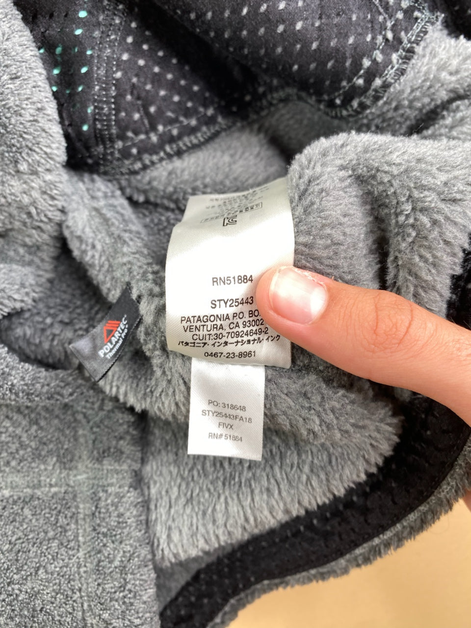 Polaire Patagonia Snap-T gris et turquoise – Homme M, photo 9