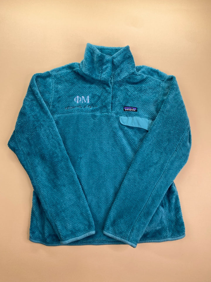 Polaire Patagonia turquoise et bleu – Homme M, vue de face