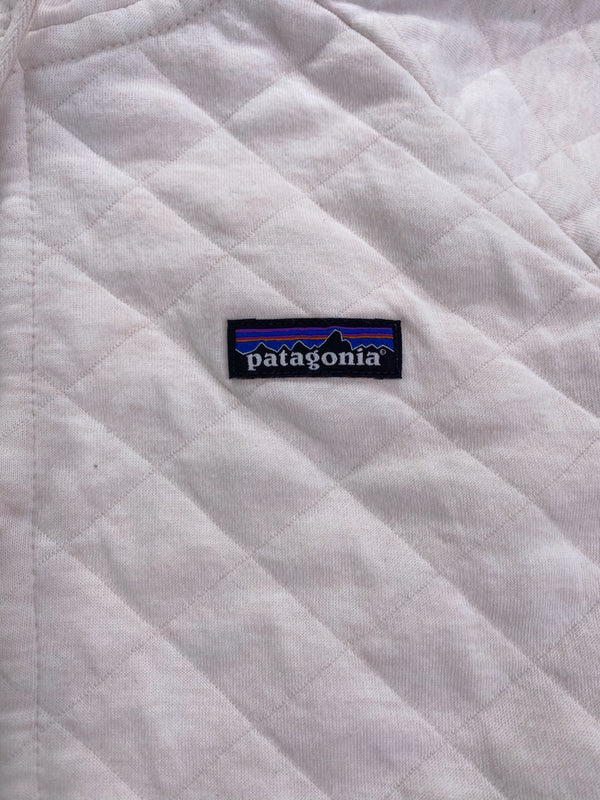 Polaire Patagonia à capuche blanc cassé et rose – Homme S, photo 3