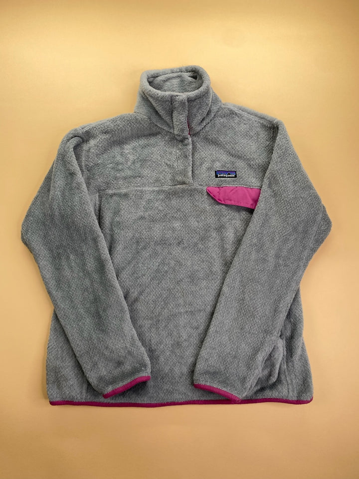Polaire Patagonia Snap-T gris et rose – Femme L, vue de face