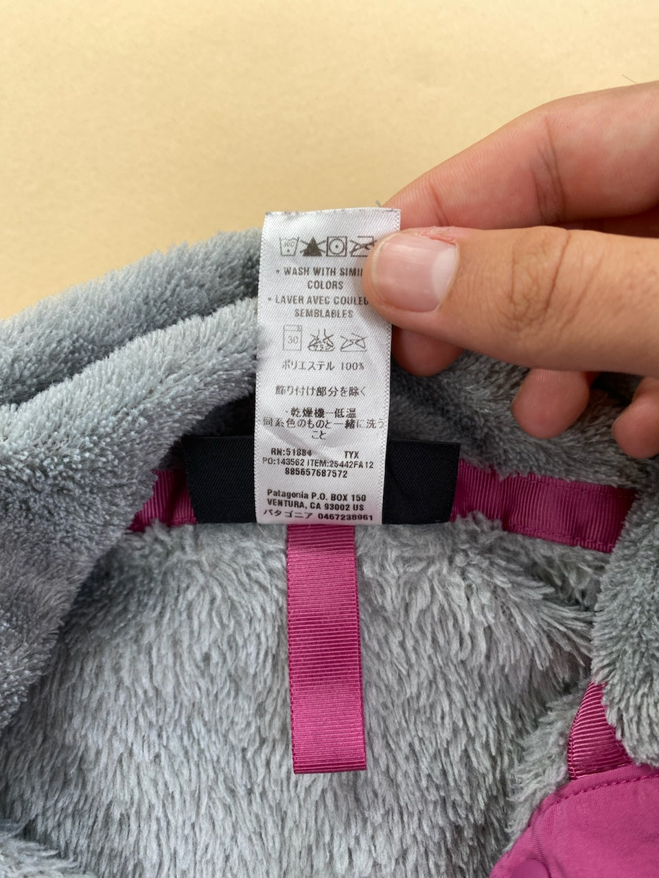 Polaire Patagonia Snap-T gris et rose – Femme L, photo 8
