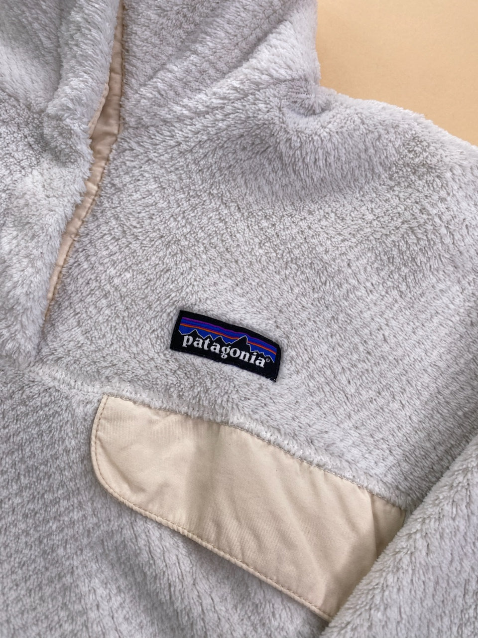 Polaire Patagonia Snap-T gris et crème – Femme L, photo 3