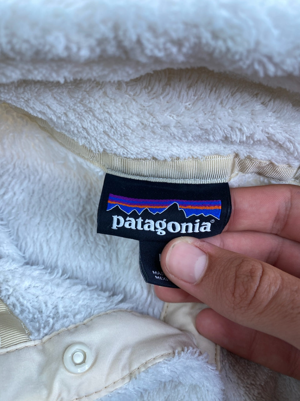 Polaire Patagonia Snap-T gris et crème – Femme L, photo 6