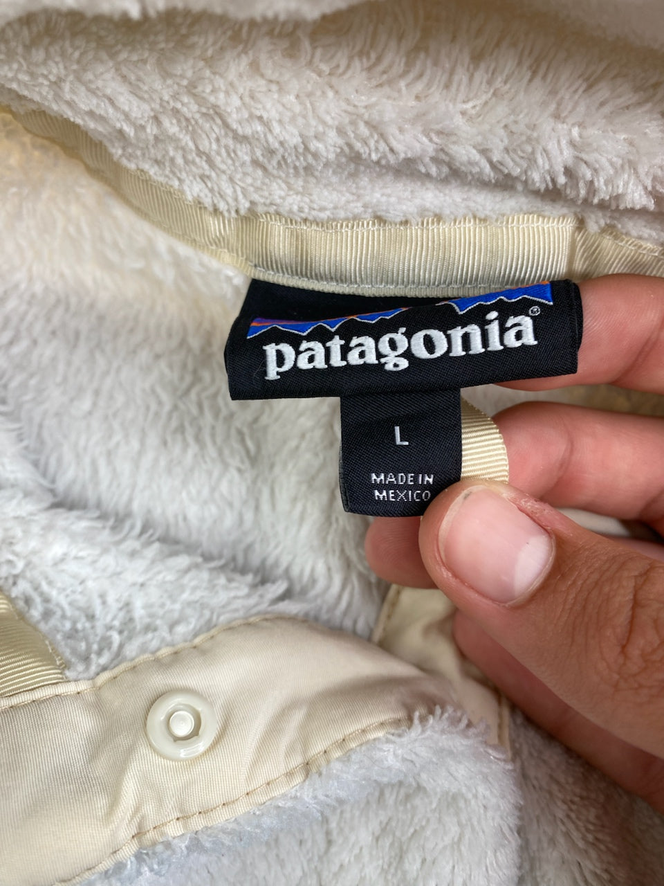 Polaire Patagonia Snap-T gris et crème – Femme L, photo 10