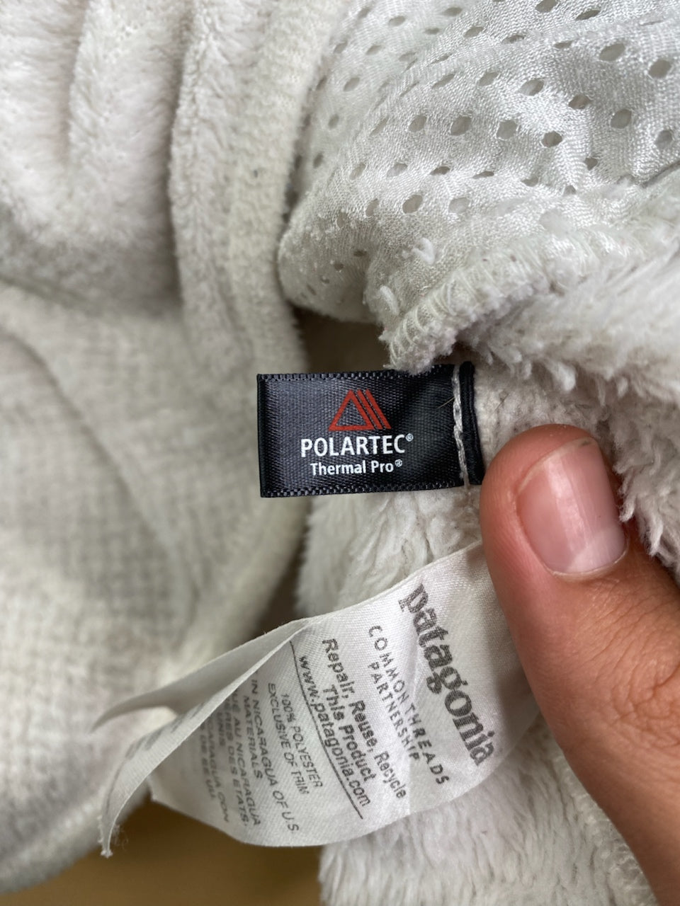 Polaire Patagonia Snap-T blanc et beige – Homme S, photo 7