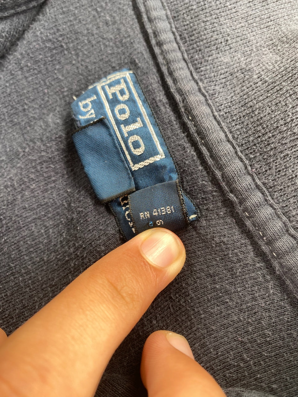 Pull Ralph Lauren quart de zip bleu marine – Homme XXL, photo 7