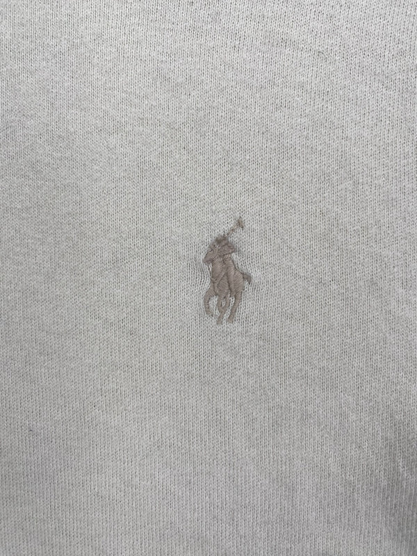 Pull Ralph Lauren col rond gris clair – Homme M, photo 4
