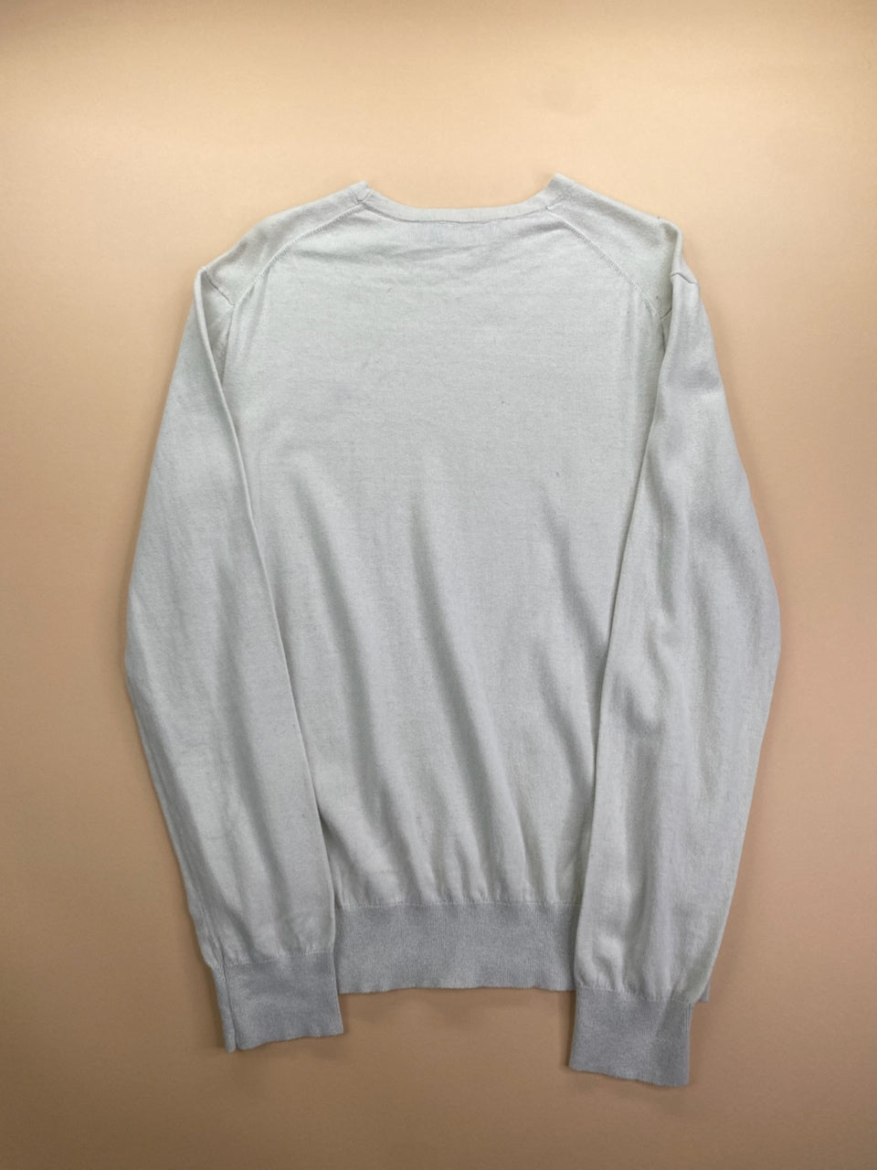 Pull Ralph Lauren col rond gris clair – Homme M, photo 9