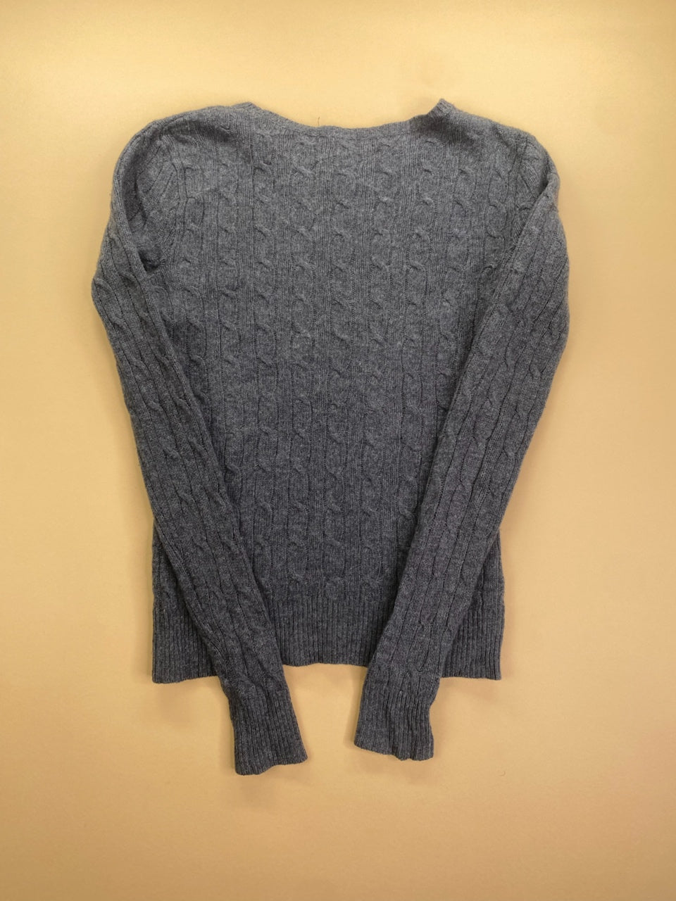 Pull Ralph Lauren gris en laine mérinos – Femme XS, photo 9