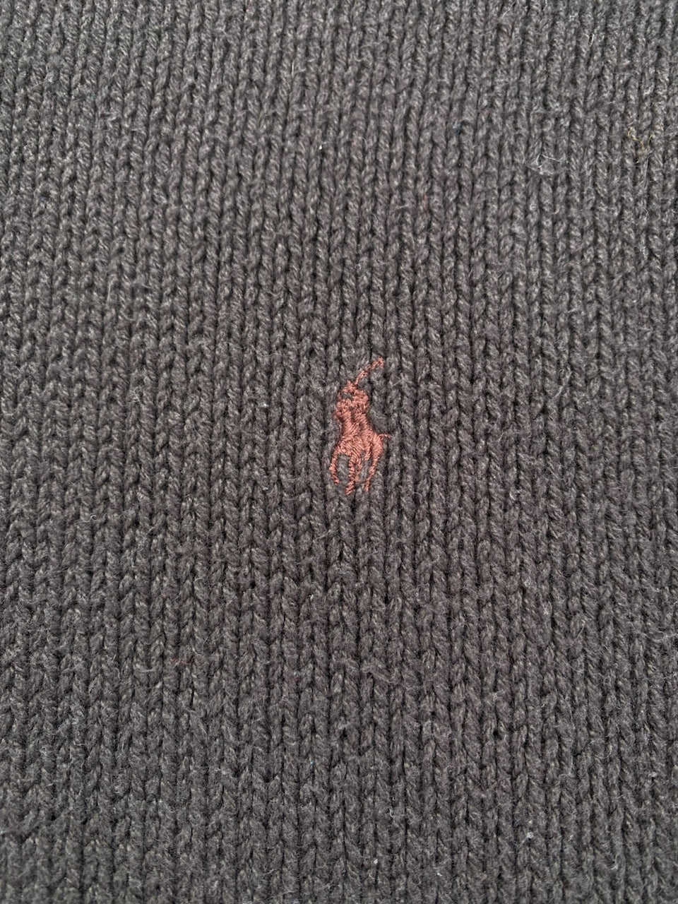 Pull Ralph Lauren col rond marron – Homme L, photo 4
