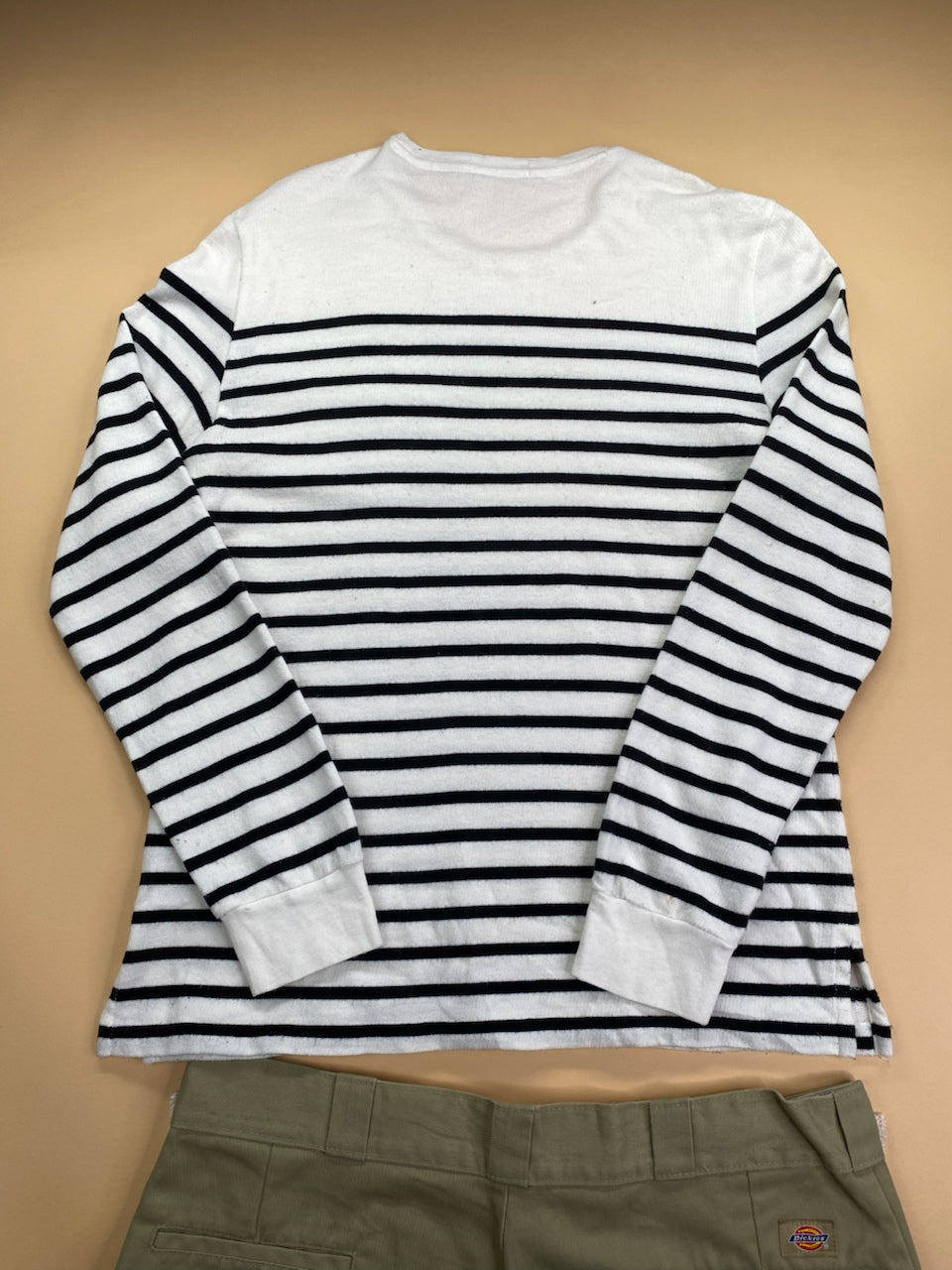 Pull Ralph Lauren rayé blanc et noir – Homme L, photo 9