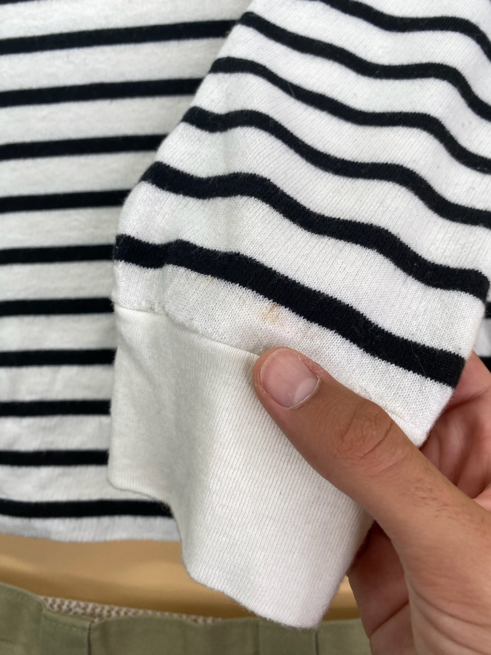 Pull Ralph Lauren rayé blanc et noir – Homme L, photo 10
