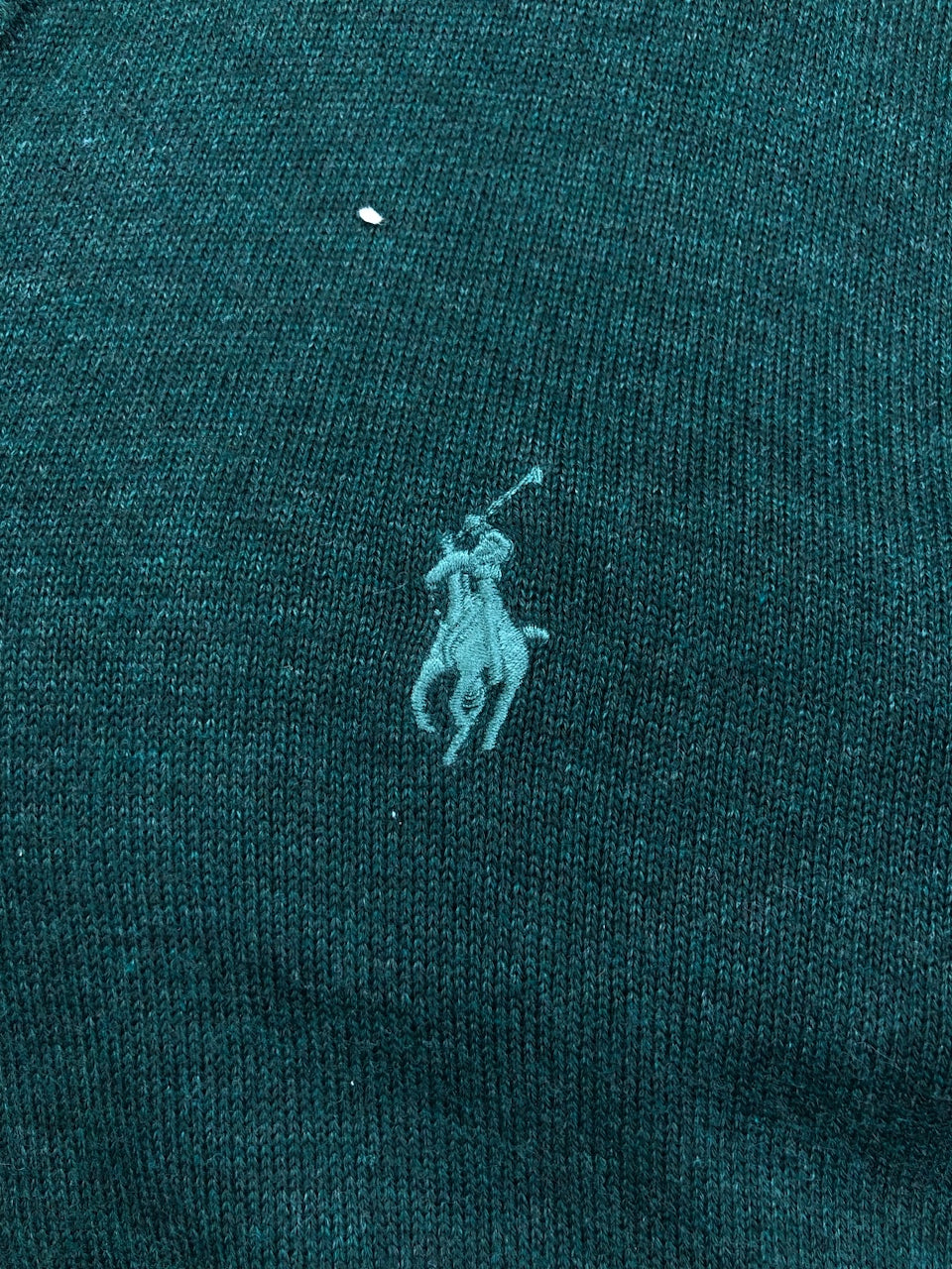 Pull Ralph Lauren col V vert foncé – Homme L, photo 4