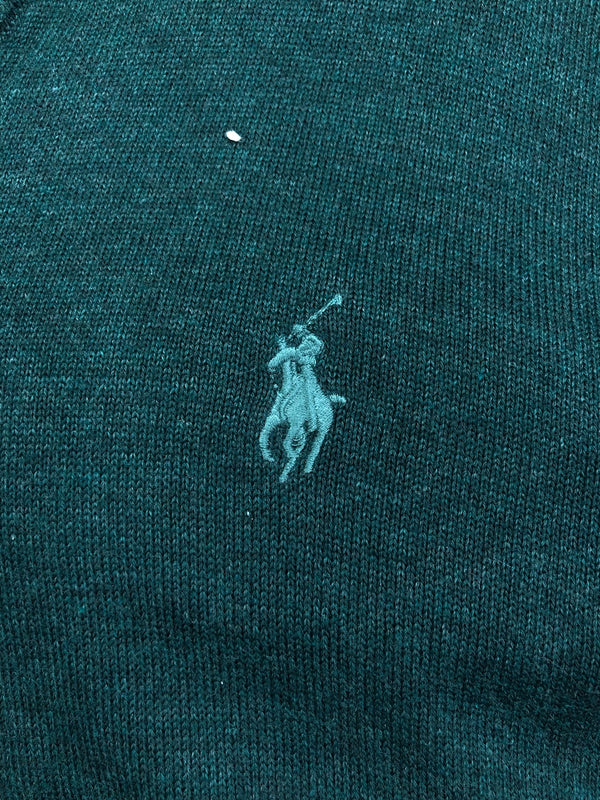 Pull Ralph Lauren col V vert foncé – Homme L, photo 4