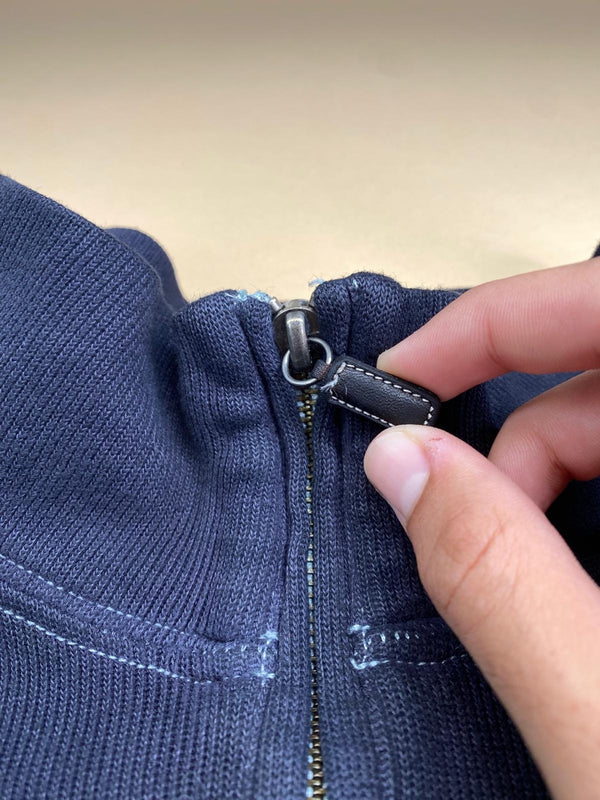 Pull Ralph Lauren quart de zip bleu marine – Homme XL, photo 5
