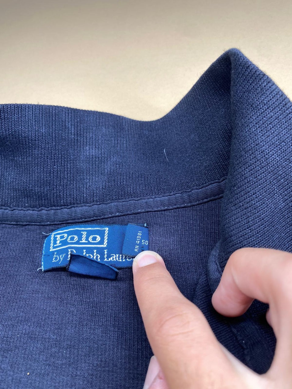 Pull Ralph Lauren quart de zip bleu marine – Homme XL, photo 7