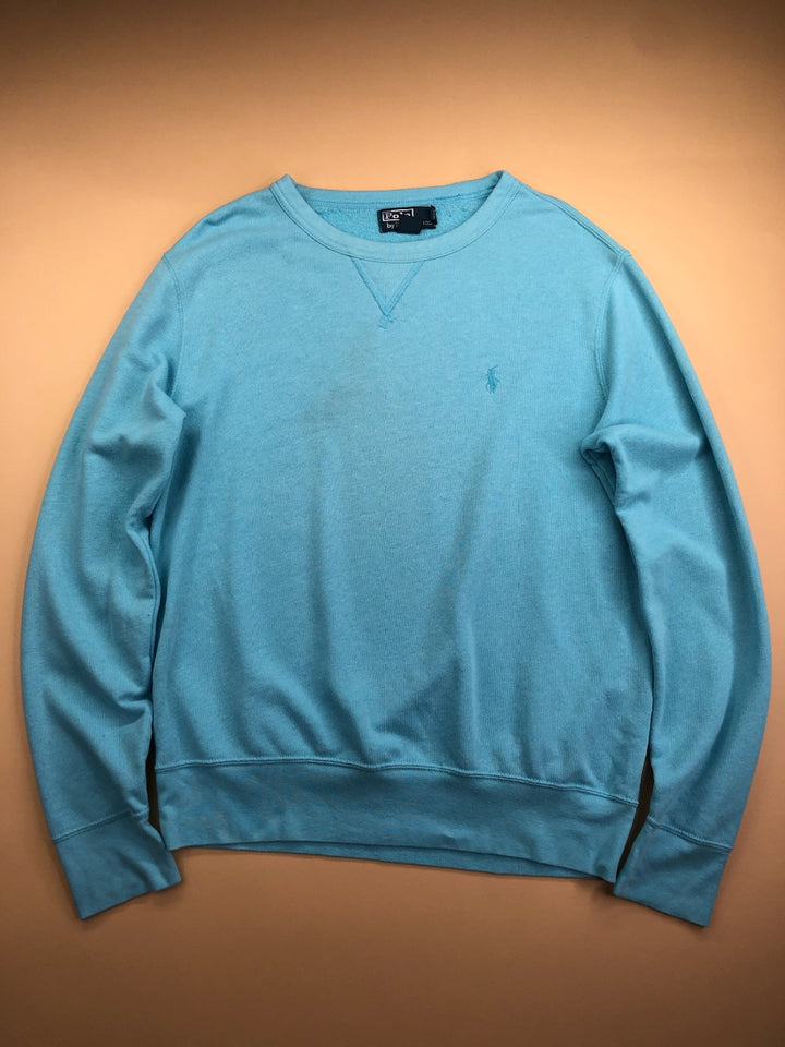 Sweat Ralph Lauren col rond bleu clair – Homme M, vue de face