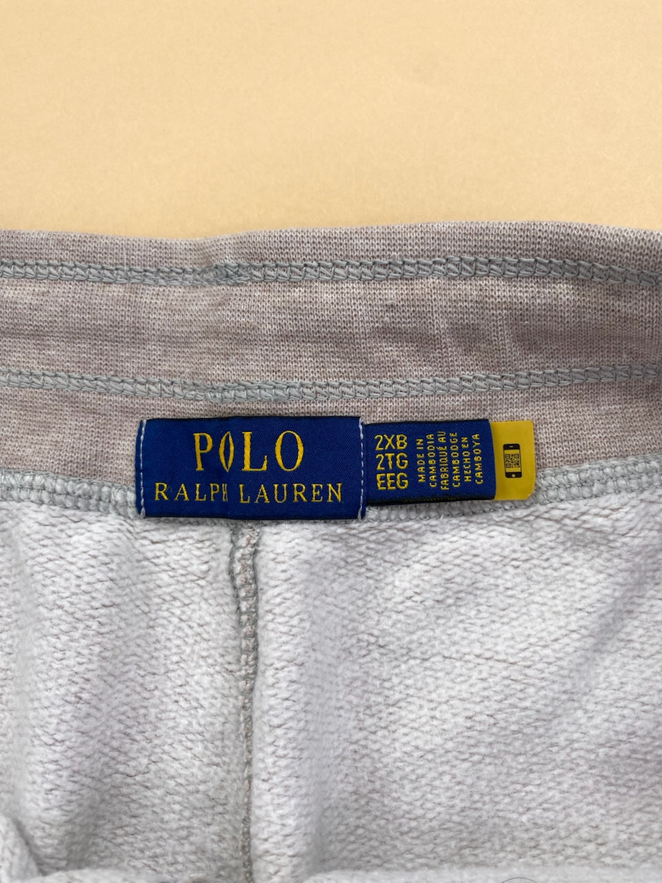 Jogging Ralph Lauren baggy gris et bleu marine – vue 5