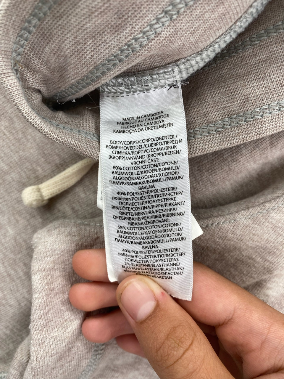 Jogging Ralph Lauren baggy gris et bleu marine – vue 7