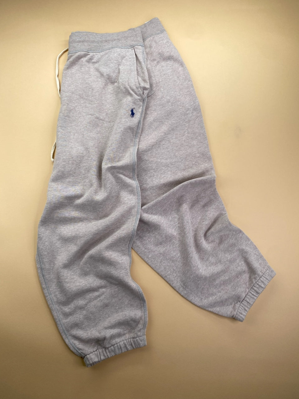 Jogging Ralph Lauren baggy gris et bleu marine – vue 1