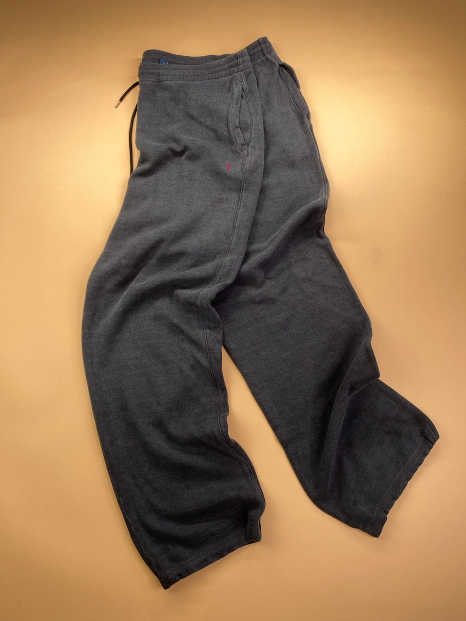 Jogging Ralph Lauren baggy gris et noir – vue 1