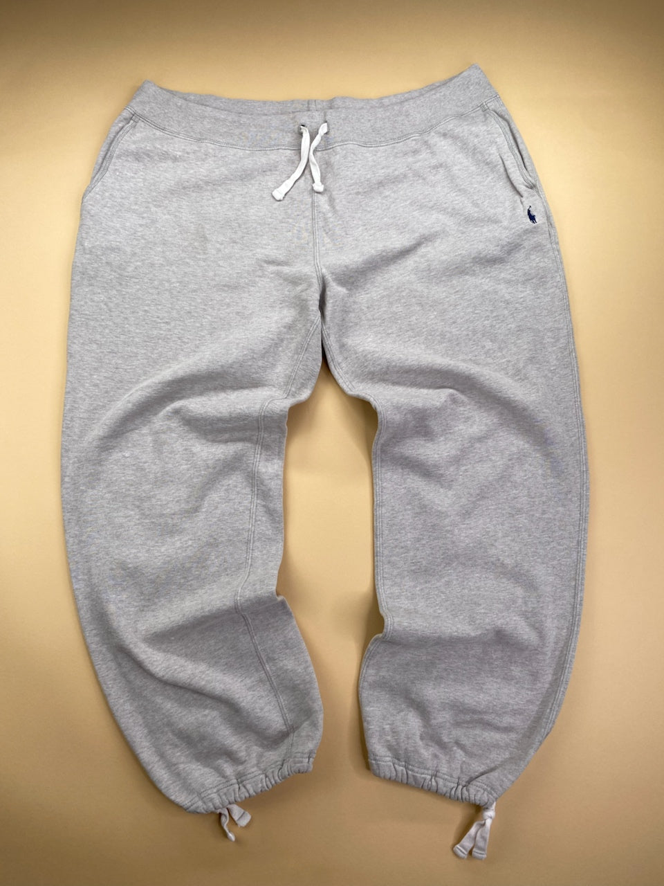Jogging Ralph Lauren baggy gris et bleu marine – vue 3