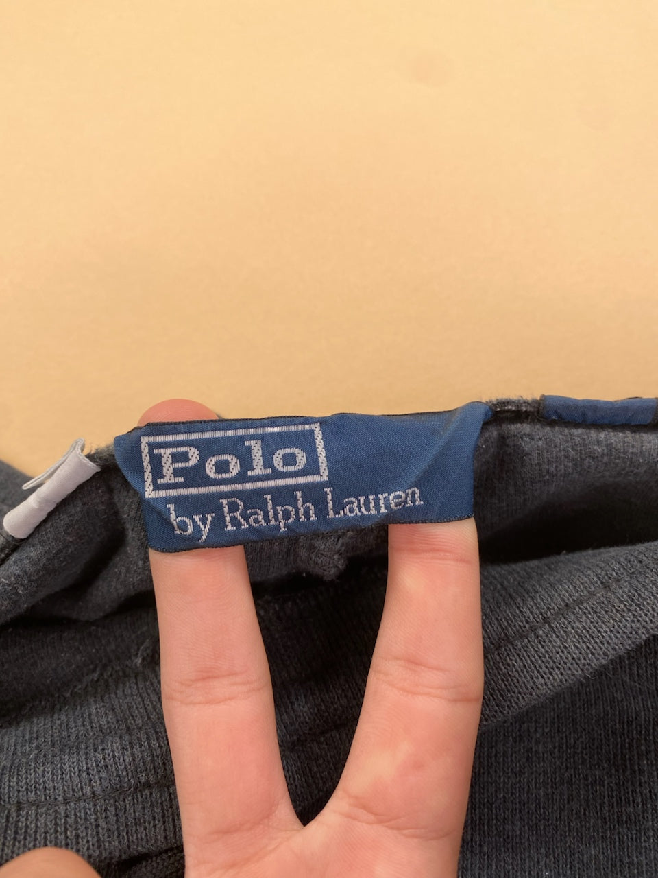 Jogging Ralph Lauren baggy gris et noir – vue 6