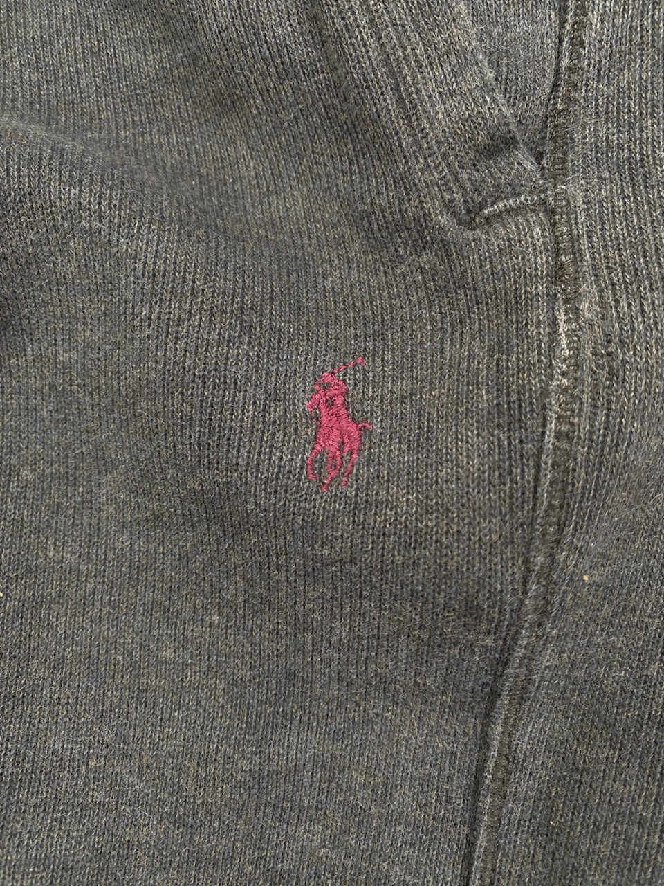 Jogging Ralph Lauren baggy gris et noir – vue 3