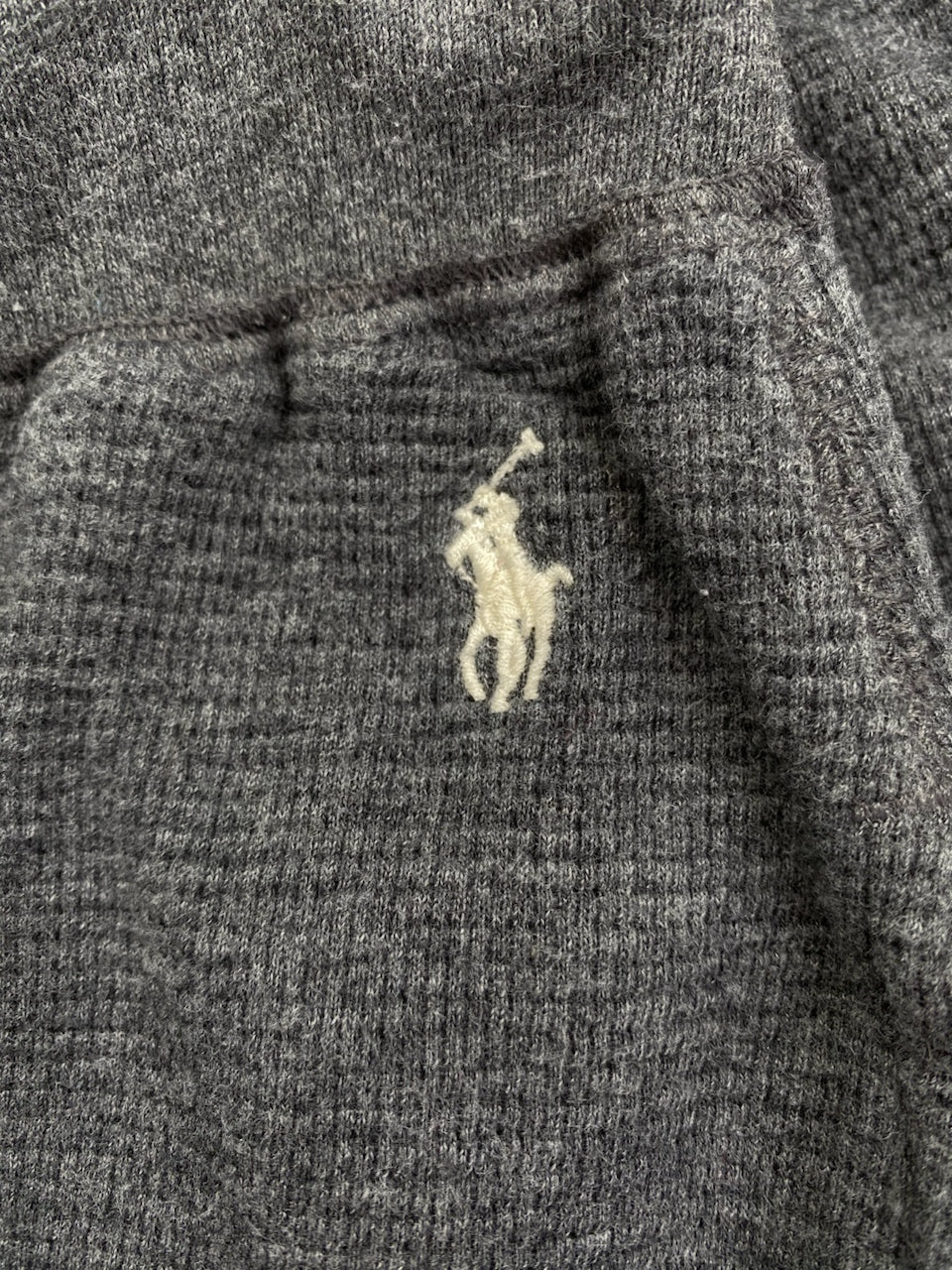 Jogging Ralph Lauren baggy gris – vue 3