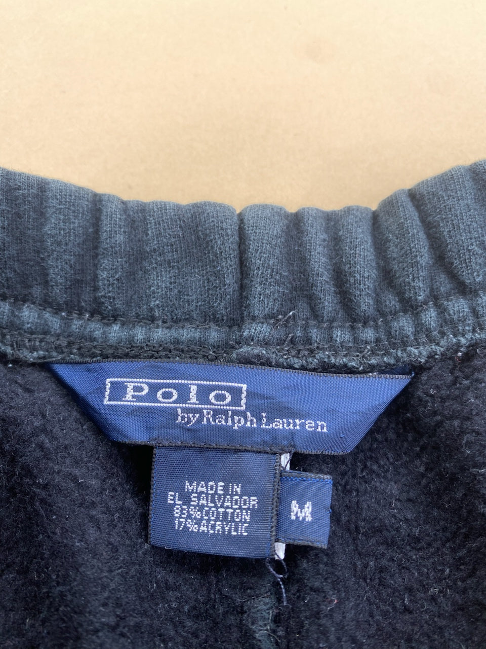 Jogging Ralph Lauren baggy noir et gris foncé – vue 4