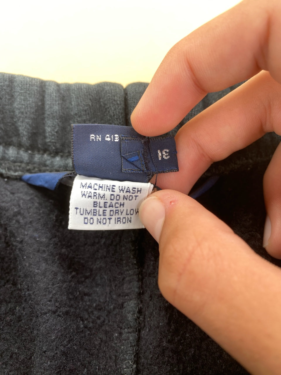 Jogging Ralph Lauren baggy noir et gris foncé – vue 5
