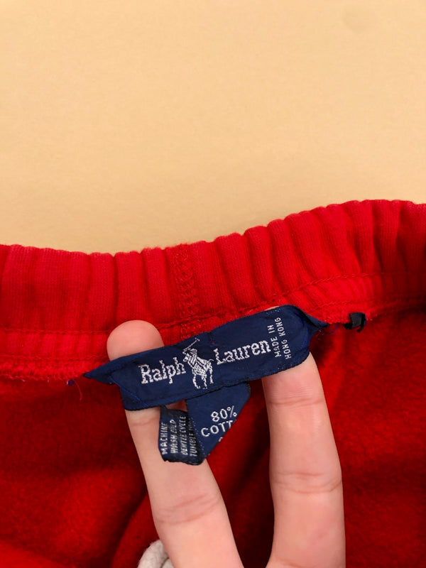 Jogging Ralph Lauren baggy rouge – vue 5