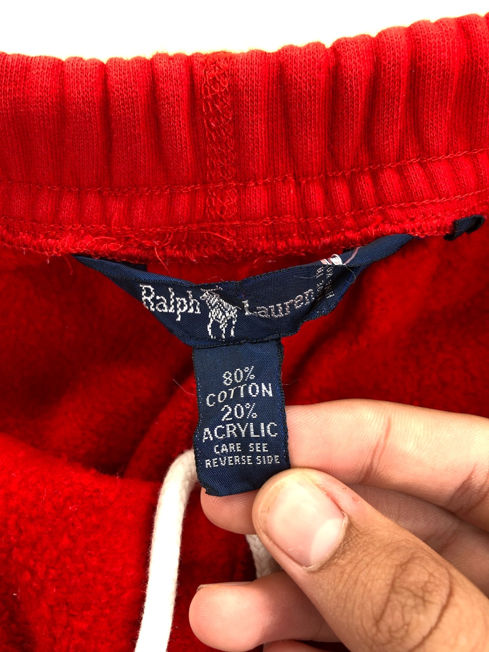 Jogging Ralph Lauren baggy rouge – vue 6