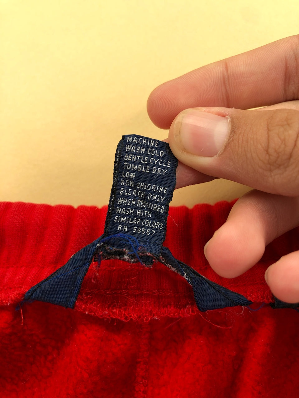 Jogging Ralph Lauren baggy rouge – vue 7