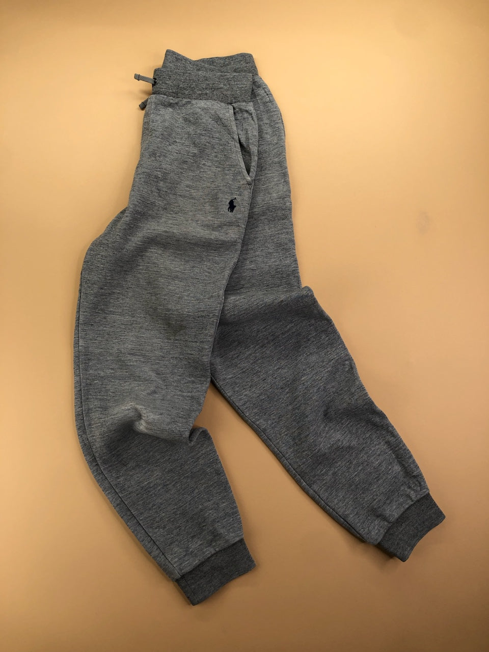 Jogging Ralph Lauren gris chiné et bleu marine – vue 1
