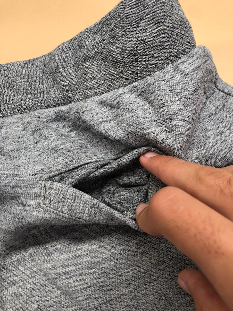 Jogging Ralph Lauren gris chiné et bleu marine – vue 9
