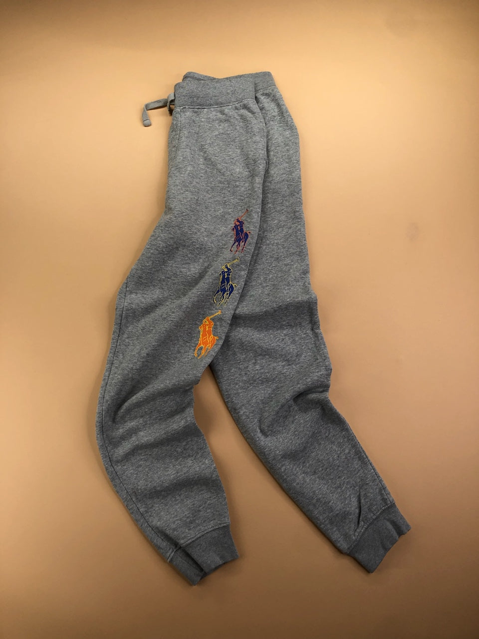 Jogging Ralph Lauren gris multicolore – vue 1